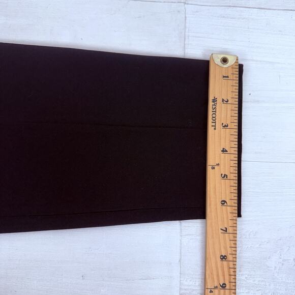 Aritzia Babaton Size 6 Conan Cropped Ankle Pant Pull On Black Trousers Crepe - Picture 12 of 13